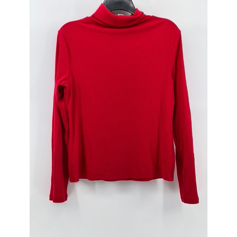 Old Navy Women's Red Solid Knit Pullover Turtlene… - image 2